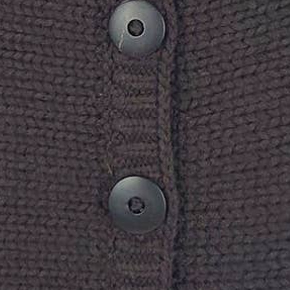 Vince Crochet Cable Knit Wool Sweater XS Chocolate Brown Top Minimalist Neutral - Picture 4 of 9